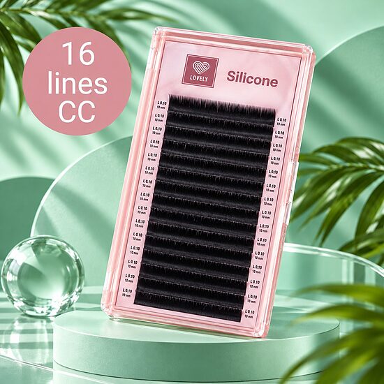 Skropstas "Silicone" LOVELY - 16 lines CC (pink tray)