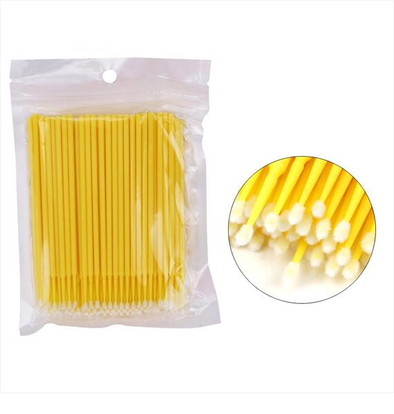 Microbrushes 100pcs. Yellow