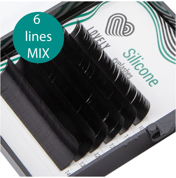 LOVELY MIX eyelashes, 6 lines - L ,L+, M