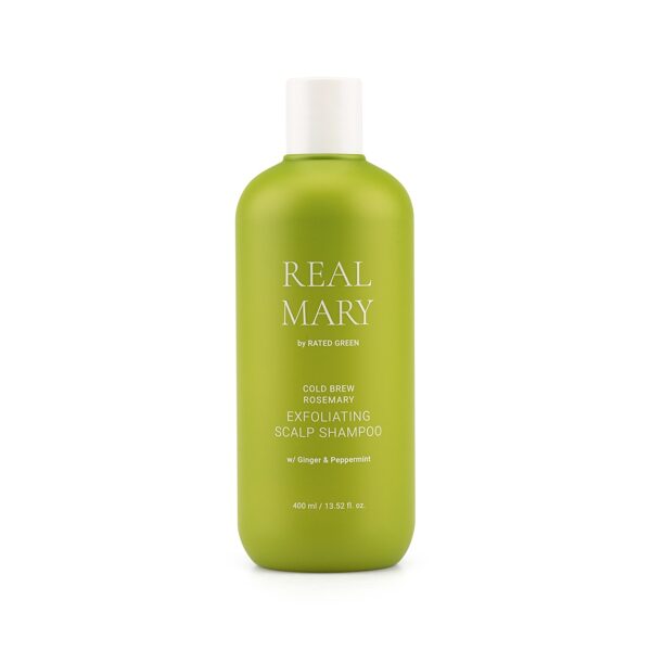 REAL MARY COLD BREWED ROSEMARY EXFOLIATING SCALP SHAMPOO 400ml